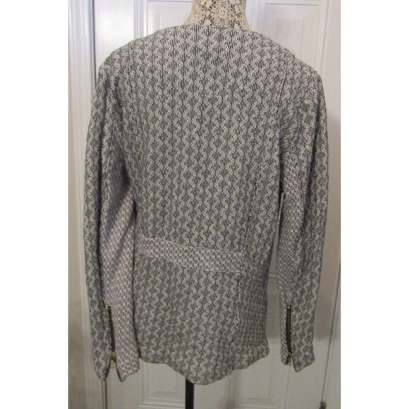 Lucky Brand Cardigan Vtg Lucky Lotus Gray Black Full Zip Sweater Womens Sz 1X - Picture 5 of 8